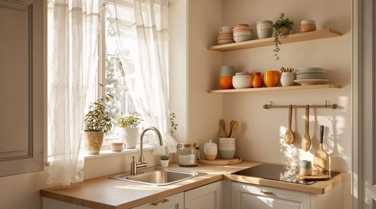 Mała kwadratowa kuchnia w bloku z oknem – inspiracje i pomysły