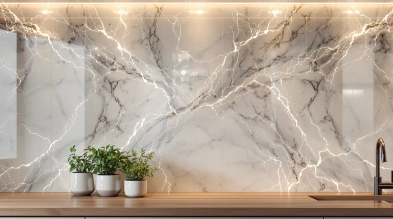 Marmur w kuchni na ścianie – inspiracje i porady