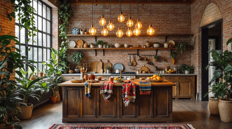 Kuchnia boho loft – stwórz unikalny styl w swoim wnętrzu