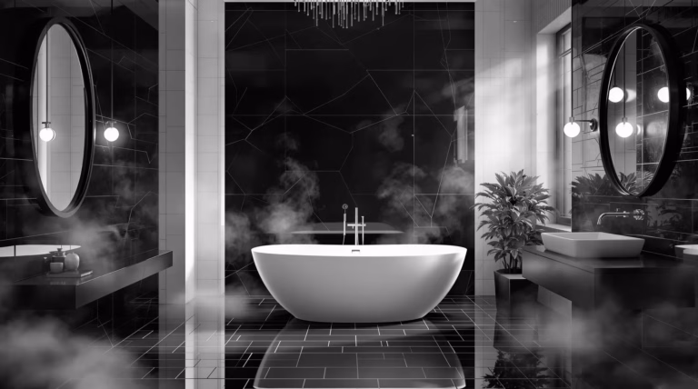 Łazienka czarno biała inspiracje – pomysły i aranżacje