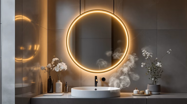 Okrągłe lustro do łazienki – elegancja i funkcjonalność
