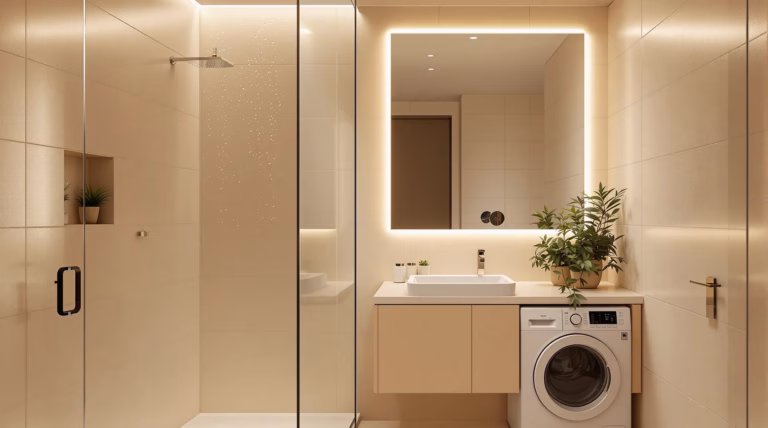 Jak urządzić małą łazienkę z prysznicem w bloku? Zdjęcia i inspiracje