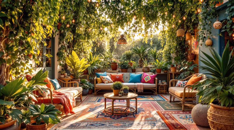 Taras w stylu boho – inspiracje i pomysły na aranżację